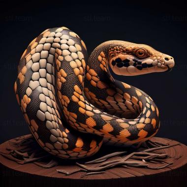 3D model Lampropeltis annulata (STL)